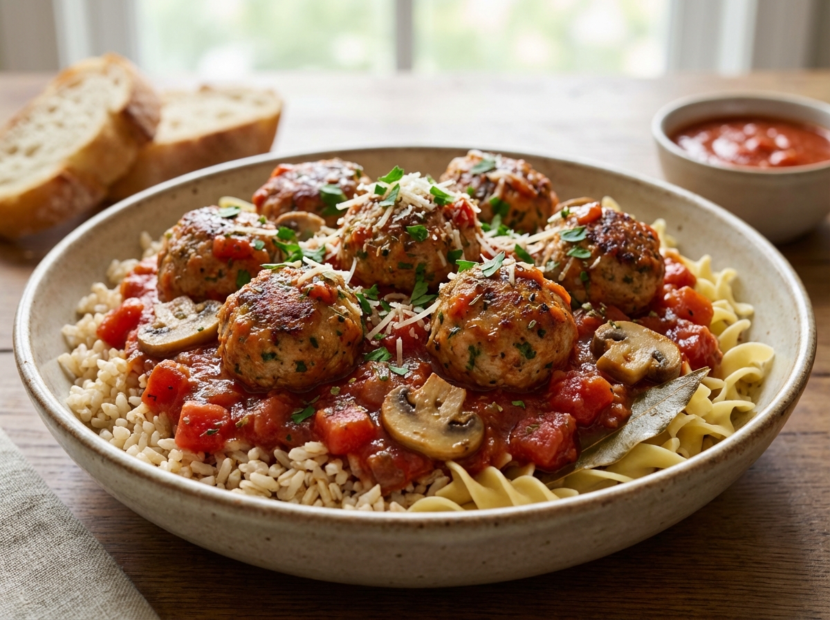 Craze E Turkey Meatballs In Sauce image