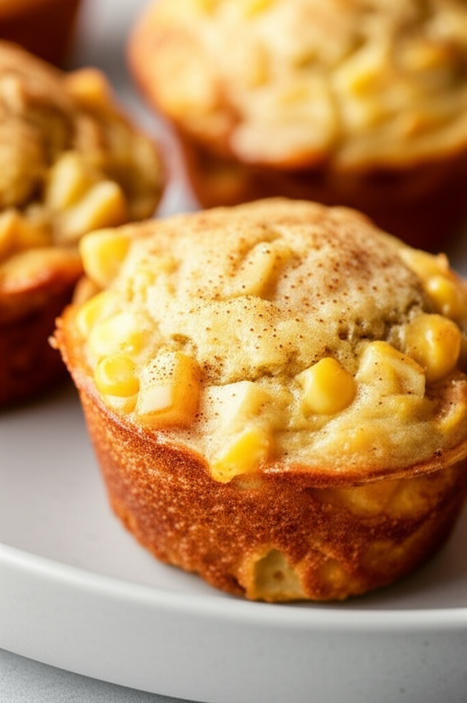 Apple And Cheddar Corn Muffins image