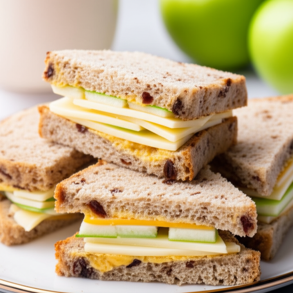 Apple And Cheddar Tea Sandwiches image