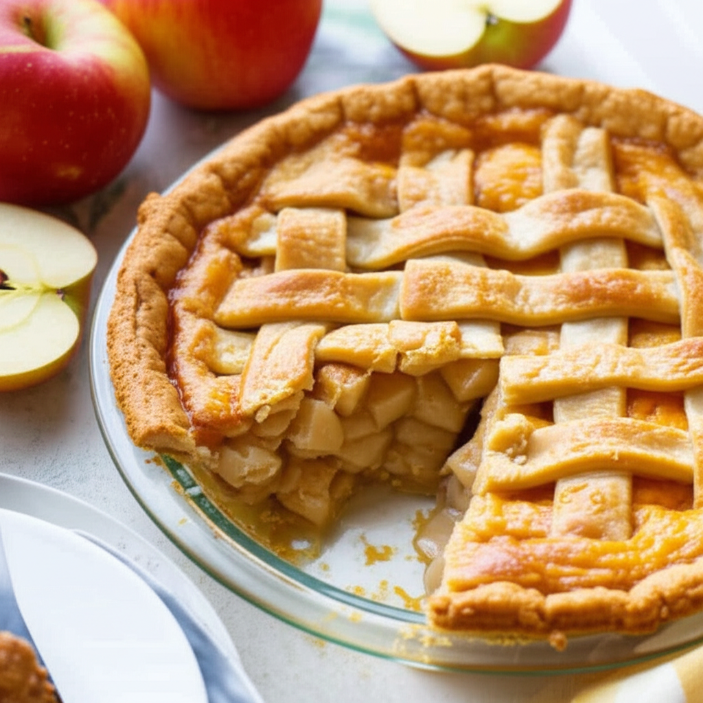 Apple And Cheese Pie image