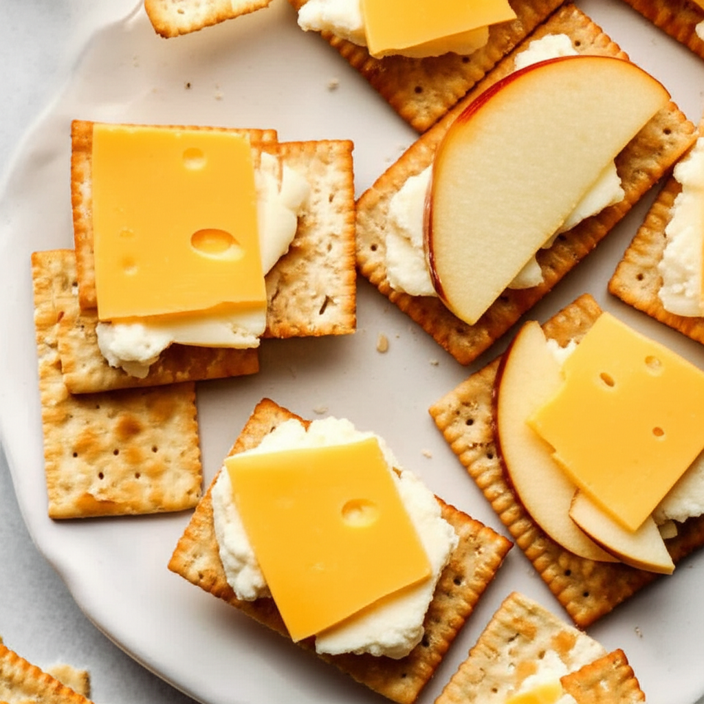 Apple And Cheese Snack image