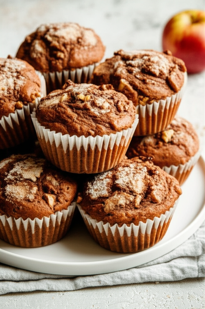 Apple And Cinnamon Muffins Vegan image