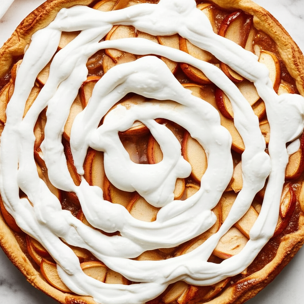 Apple And Cream Kuchen image