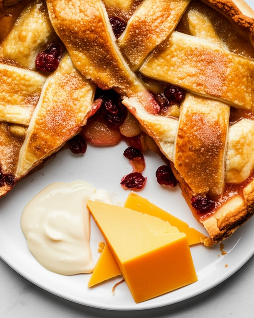 Apple And Dried Cranberry Pie image