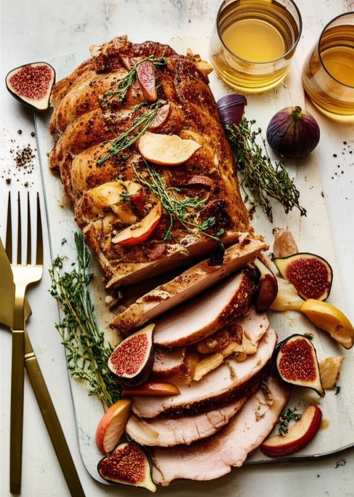 Apple And Fig Pork Loin Roast image
