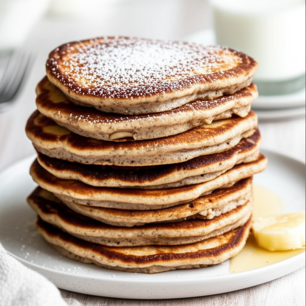Apple And Flax Pancakes image