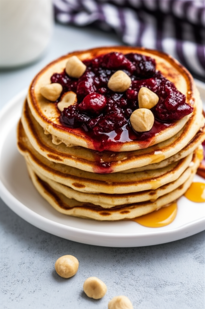 Apple And Hazelnut Pancakes image