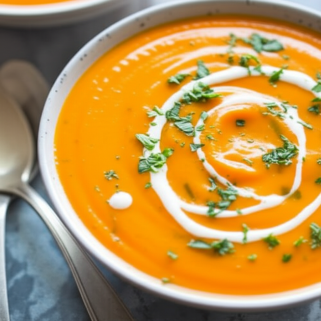 Cream Of Fresh Carrot Soup image