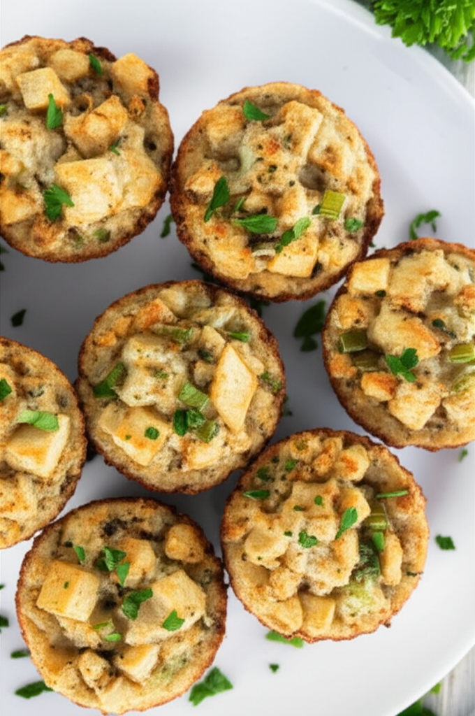 Apple And Onion Stuffing Muffins image