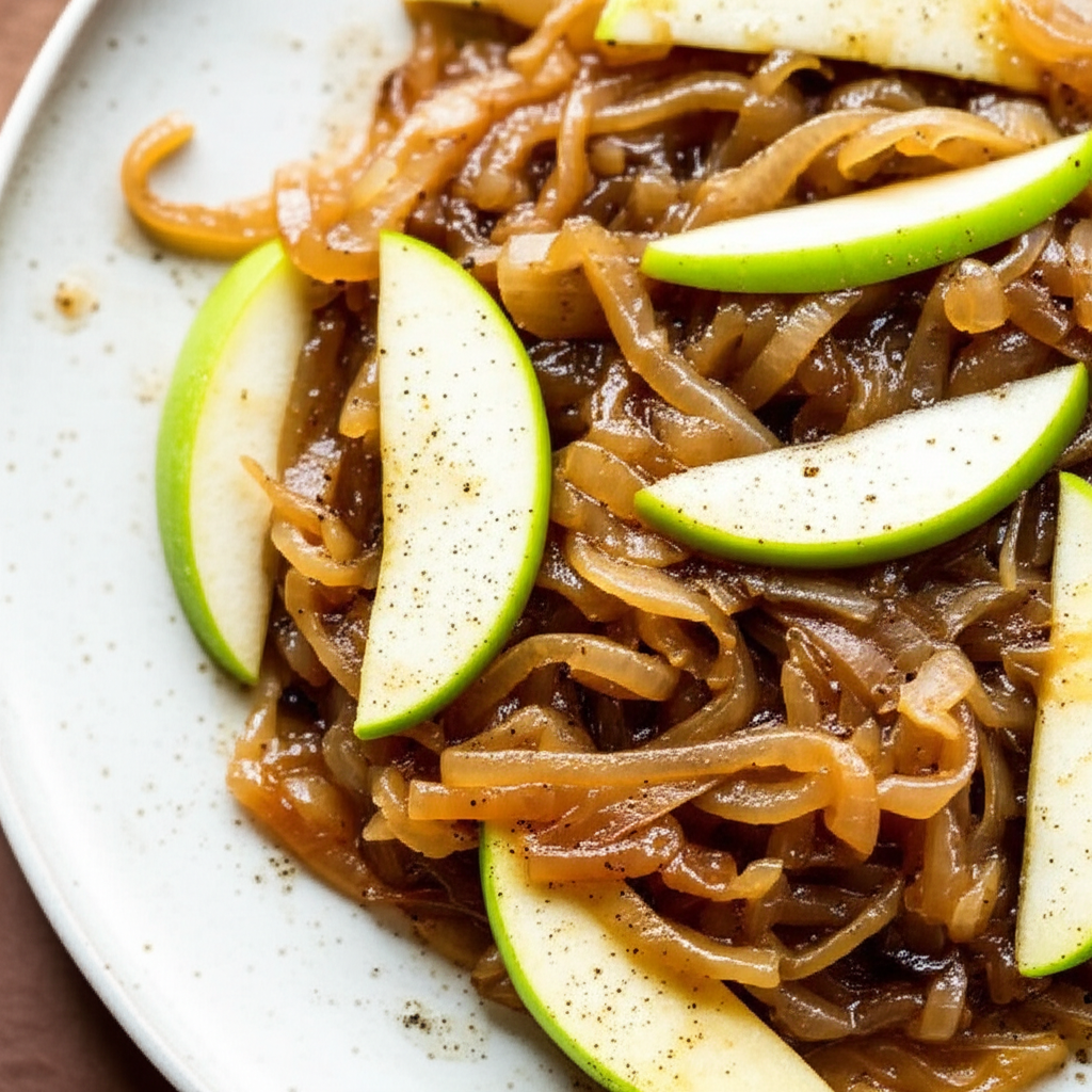 Apple And Onion To Serve With Pork image