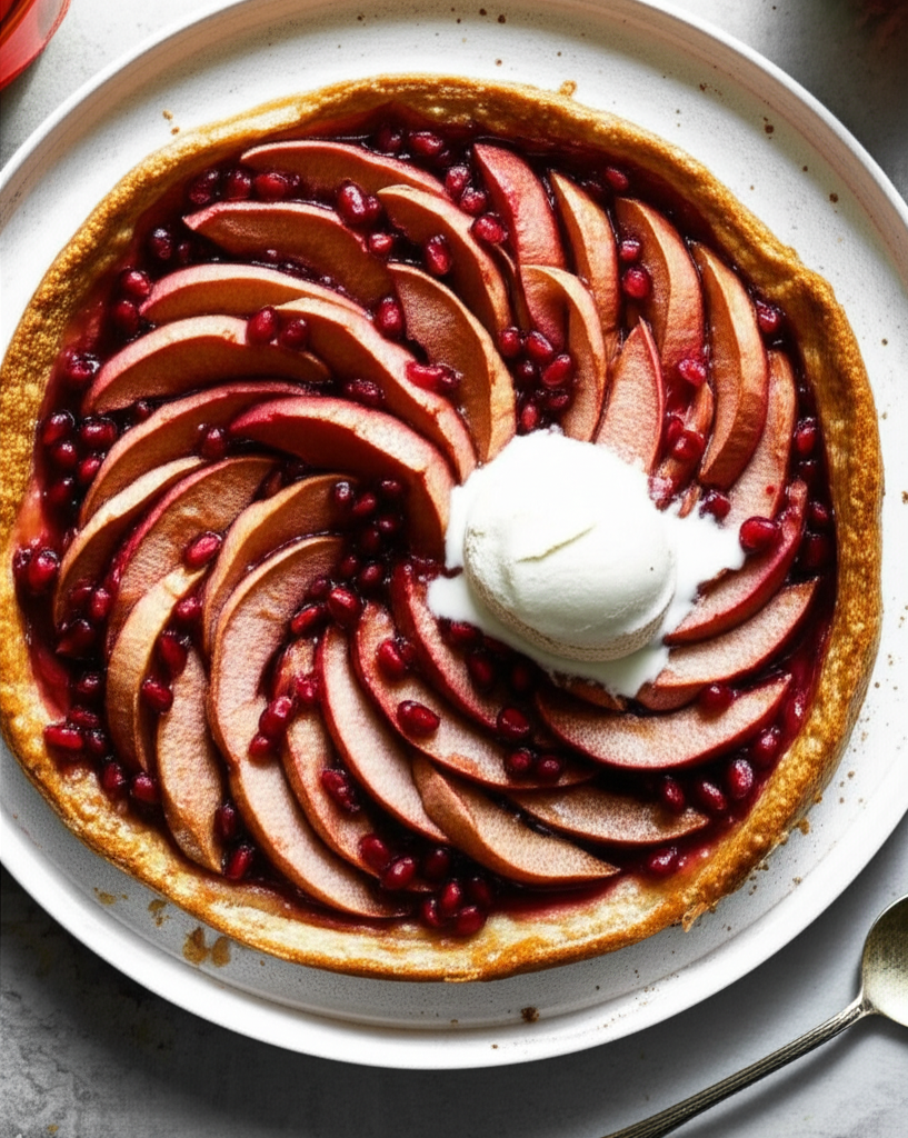 Apple And Pomegranate Tart Tartin image