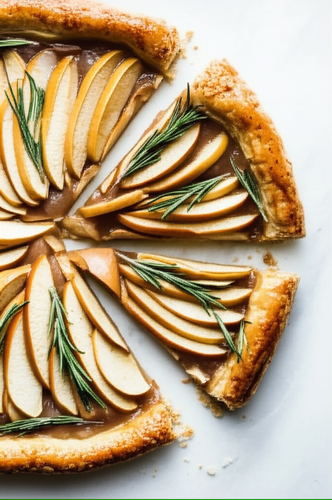 Apple And Rosemary Tart image