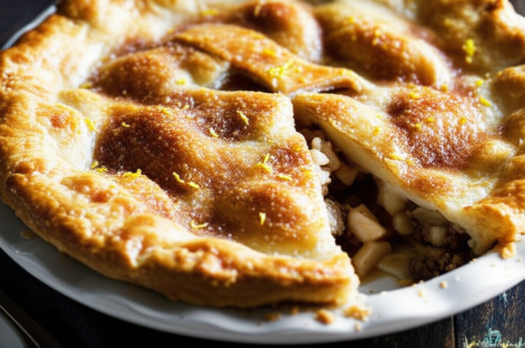 Apple And Sausage Pie image