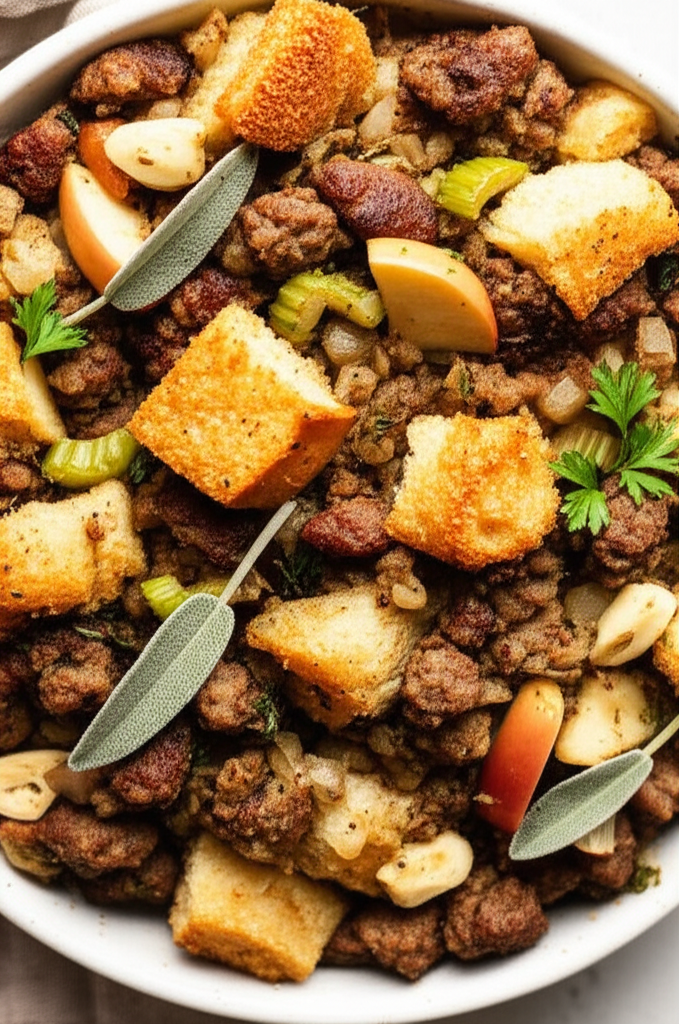 Apple And Sausage Stuffing image