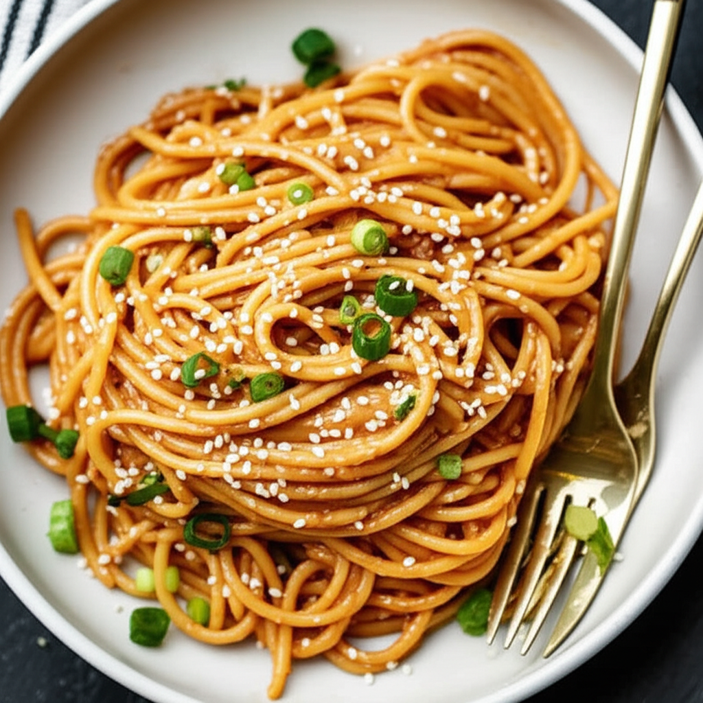 Sesame Noodles With Peanut Sauce image