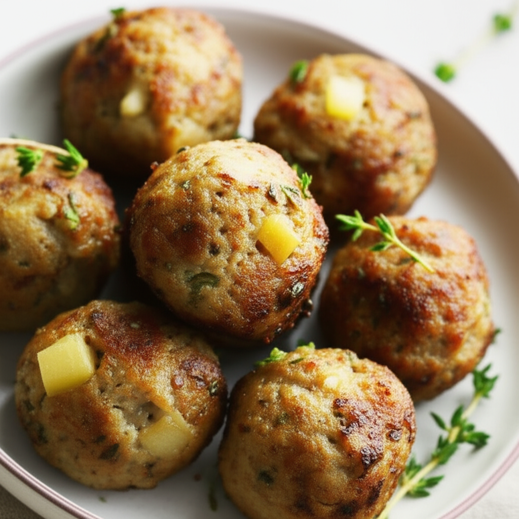 Apple And Turkey Meatballs image