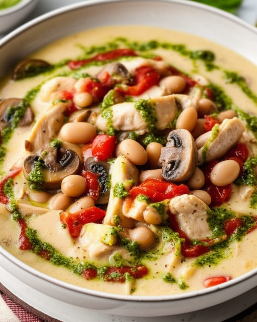 Creamy Chicken Alfredo Chowder image