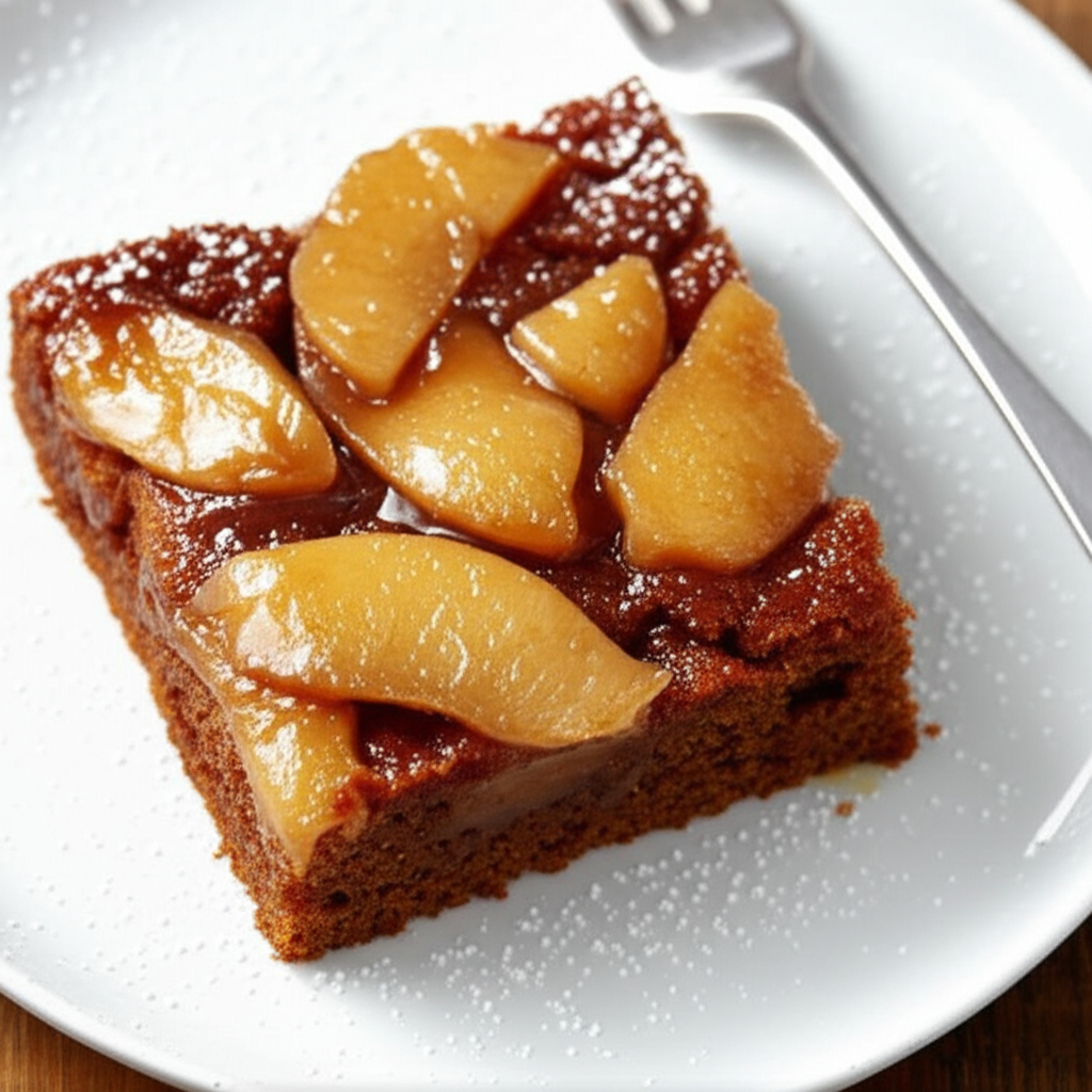 Apple Brandy Gingerbread Snack Cake image