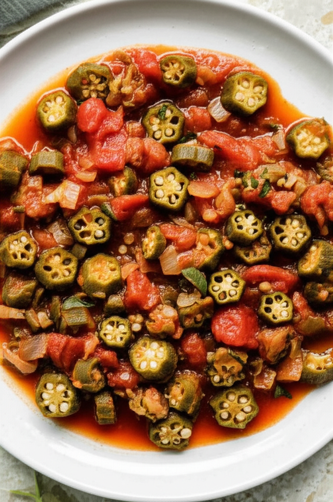 Tomokra Stewed Tomatoes And Okra image