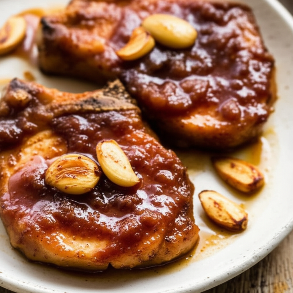 Apple Butter Pork Chops image