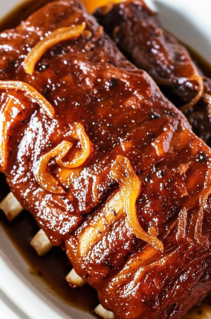 Apple Butter Ribs Crock Pot image
