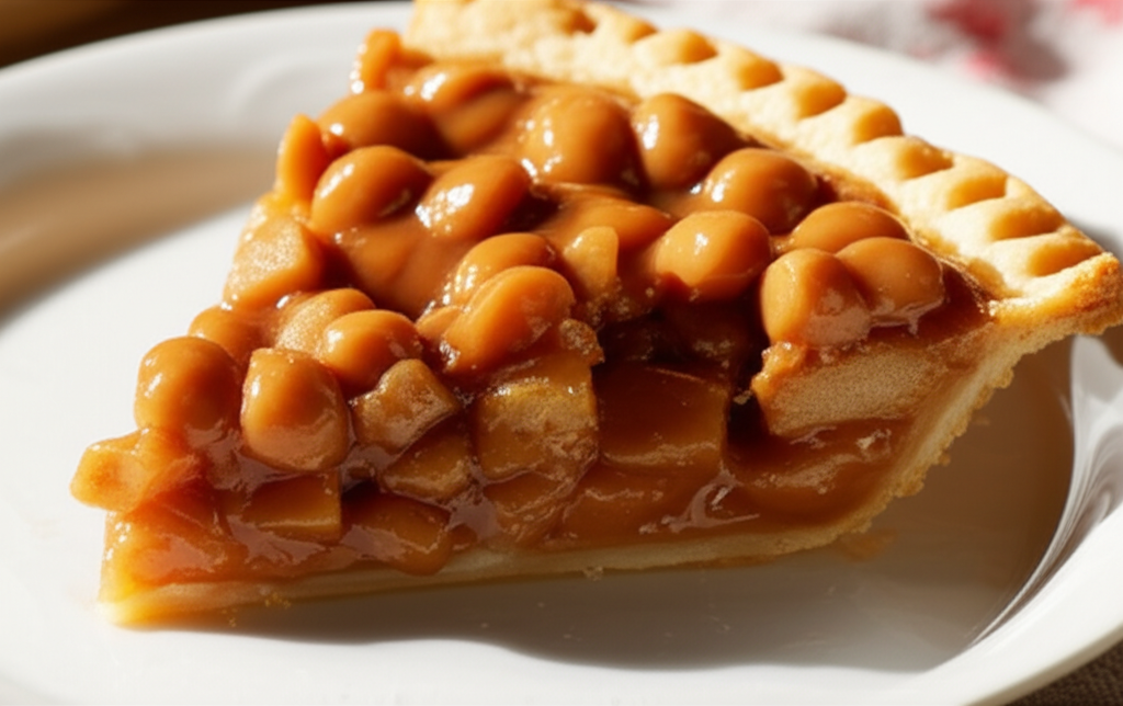 Apple Butterscotch Macadamia Pie image