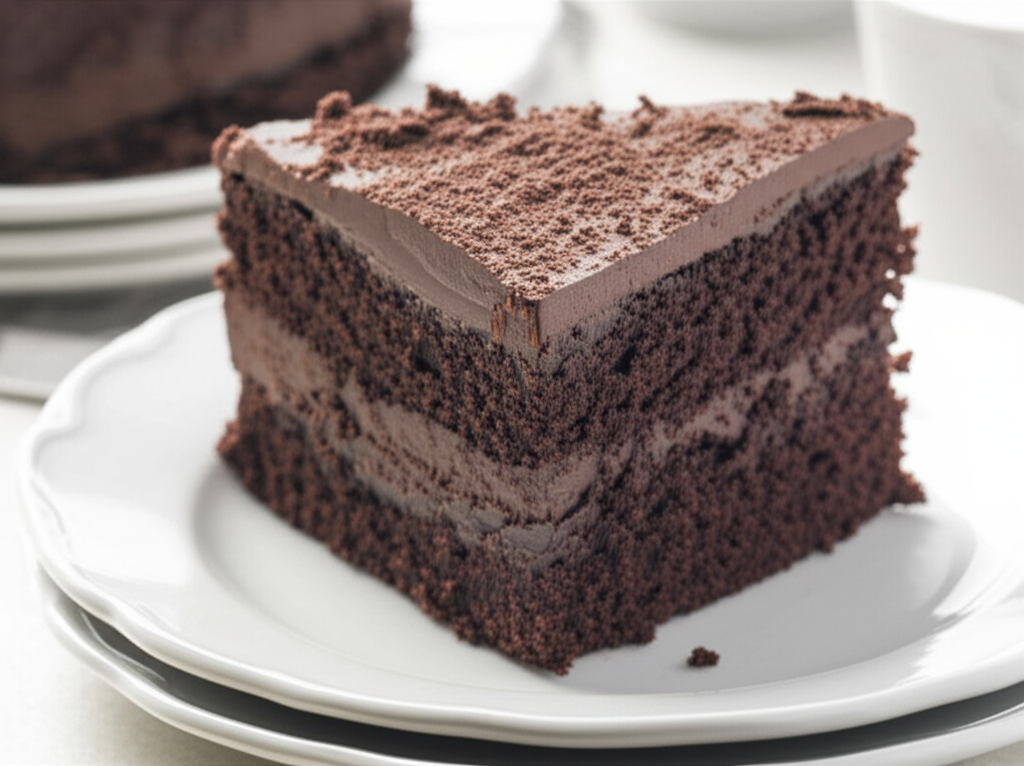 Almost No Fat Chocolate Cake image