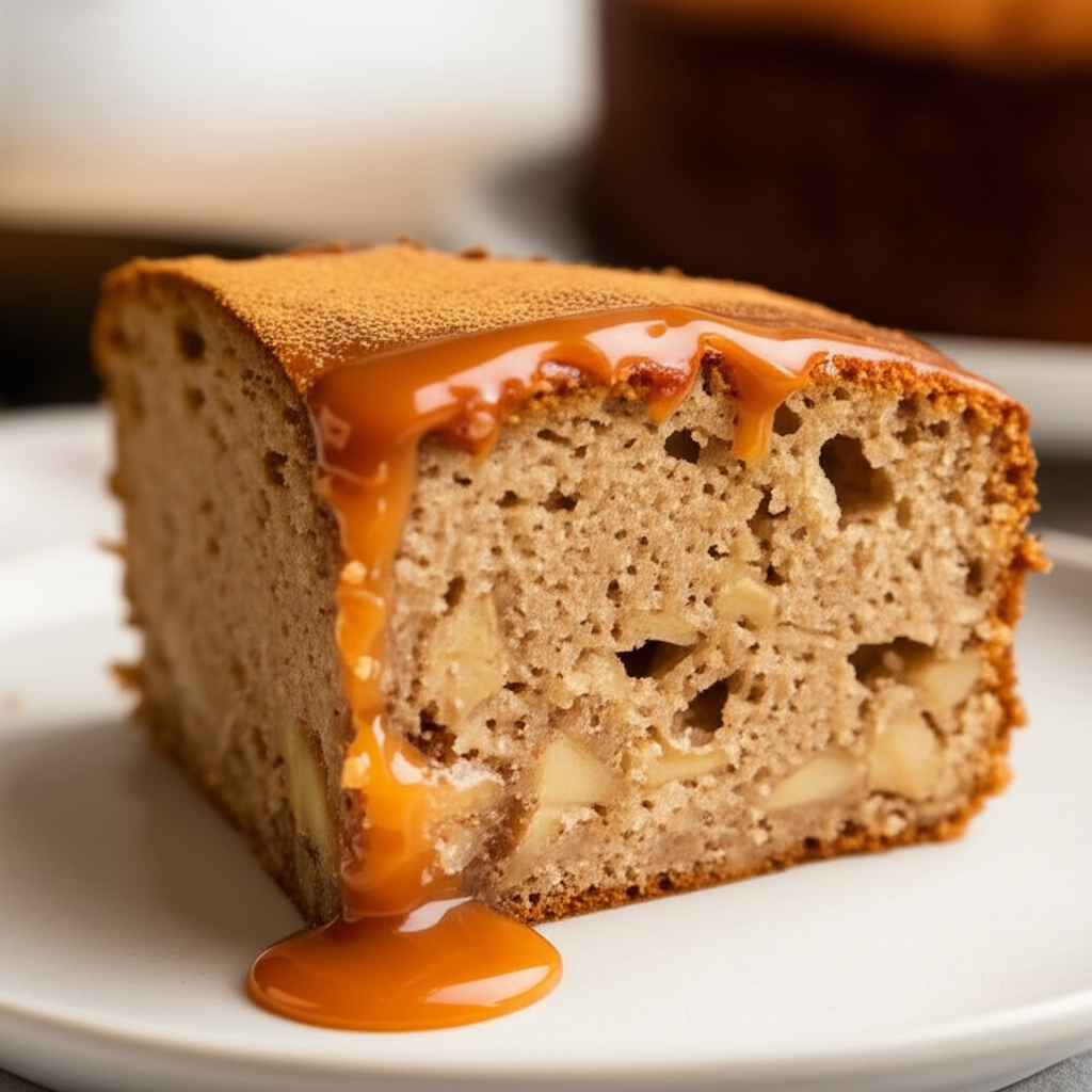 Apple Cake With Caramel Sauce image