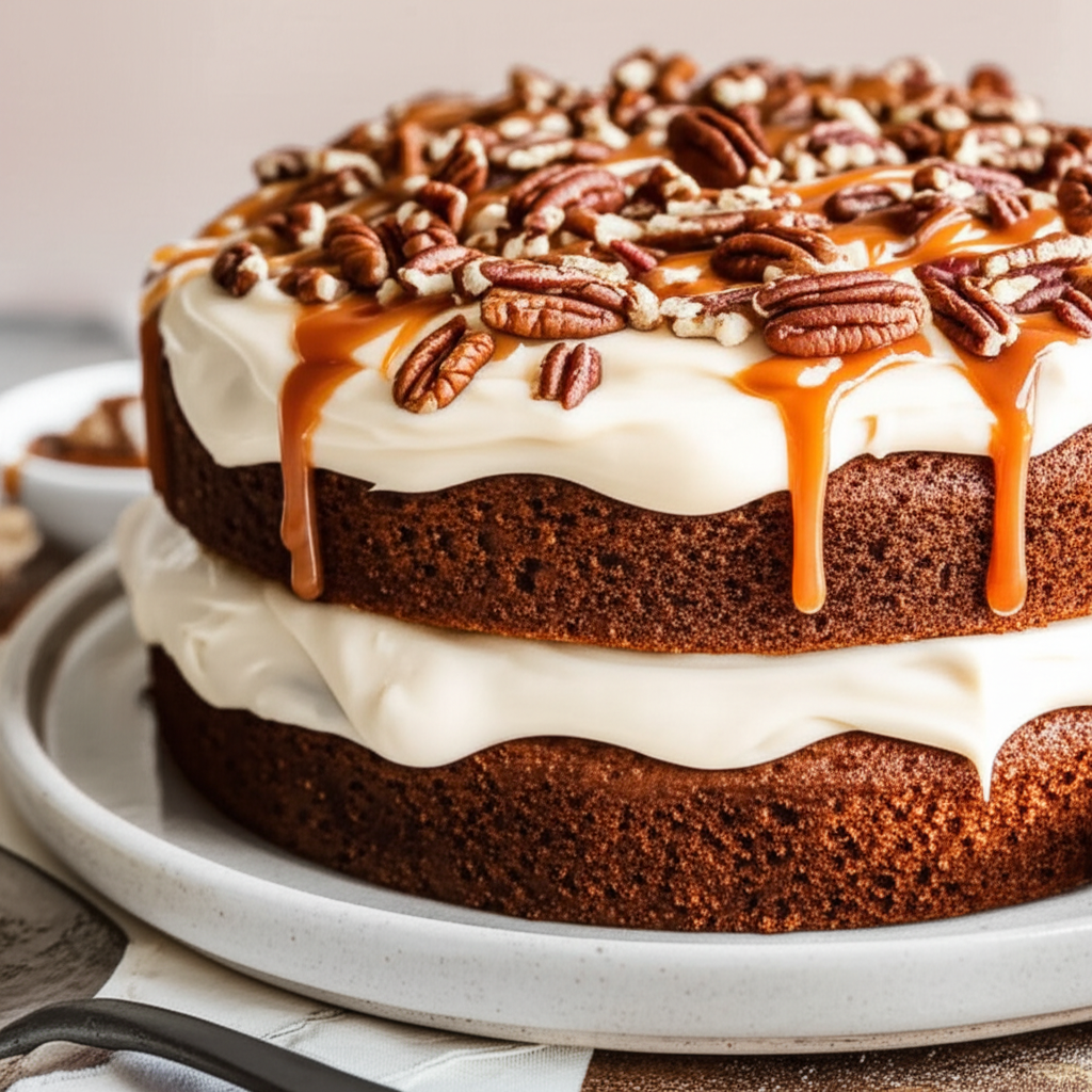 Apple Cake With Cream Cheese Frosting image