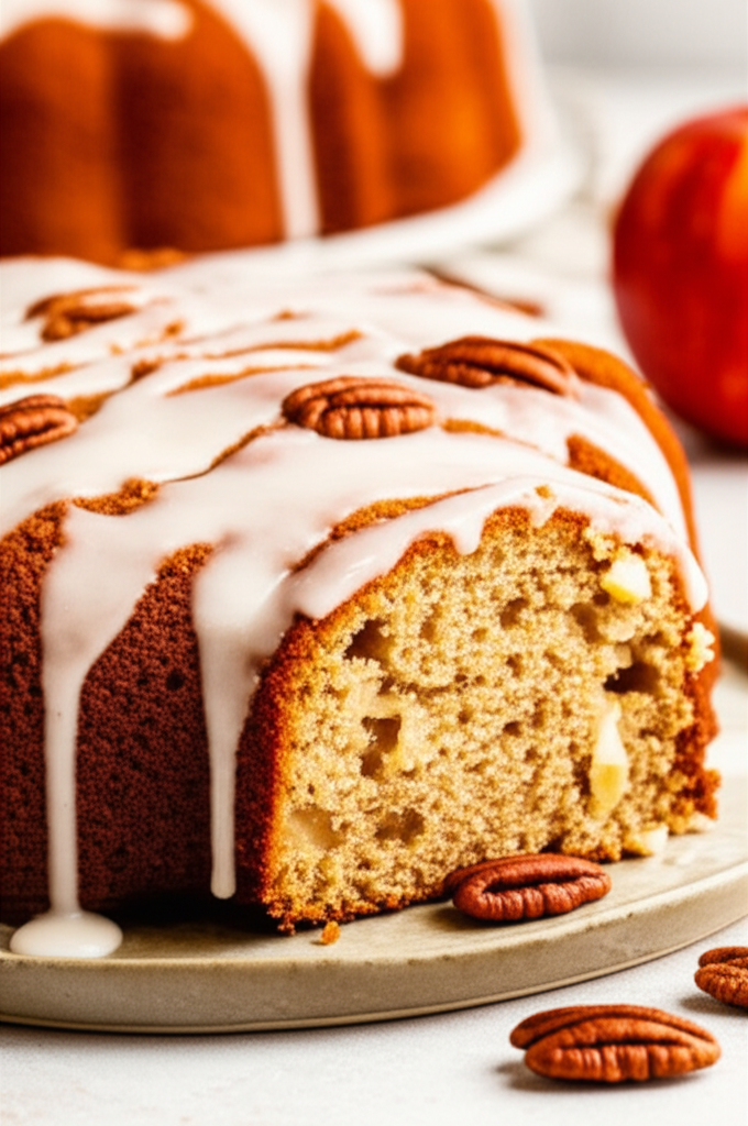 Apple Cake With Icing image