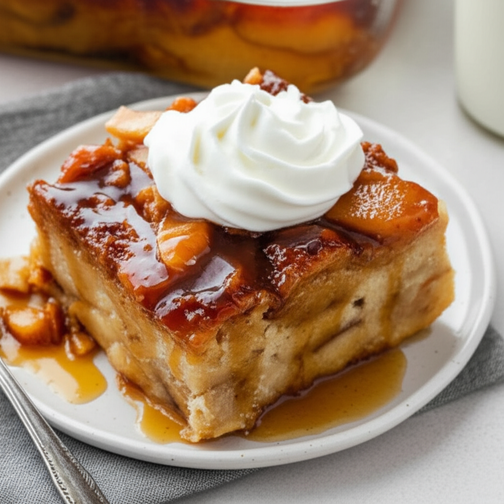 Apple Caramel Bread Pudding image
