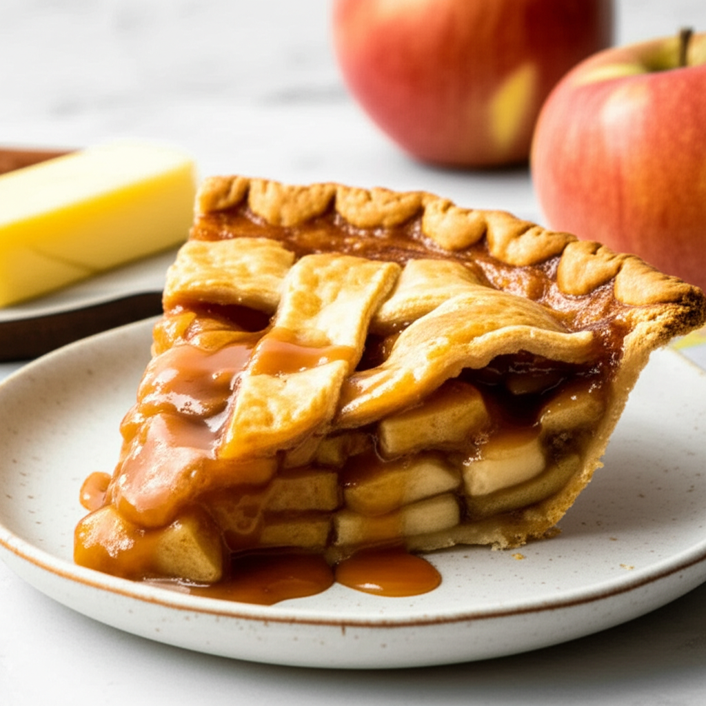 Apple Caramel Pie image