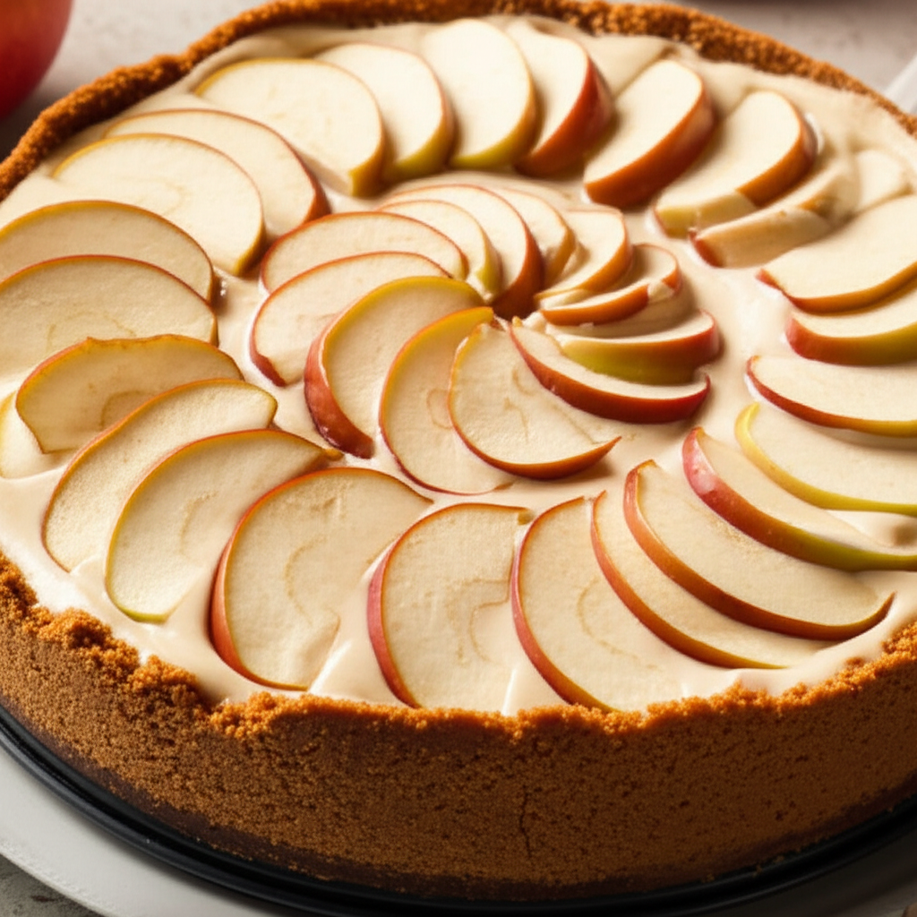 Apple Cardamom Cheesecake image