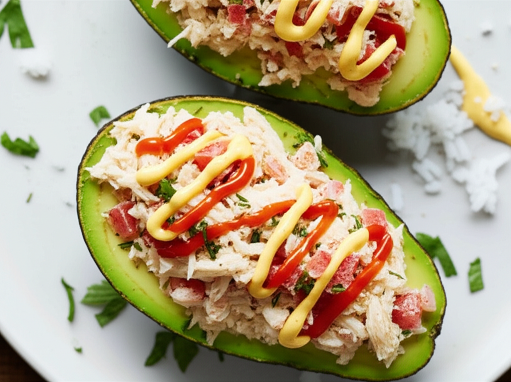 Creole Crab Stuffed Avocados image