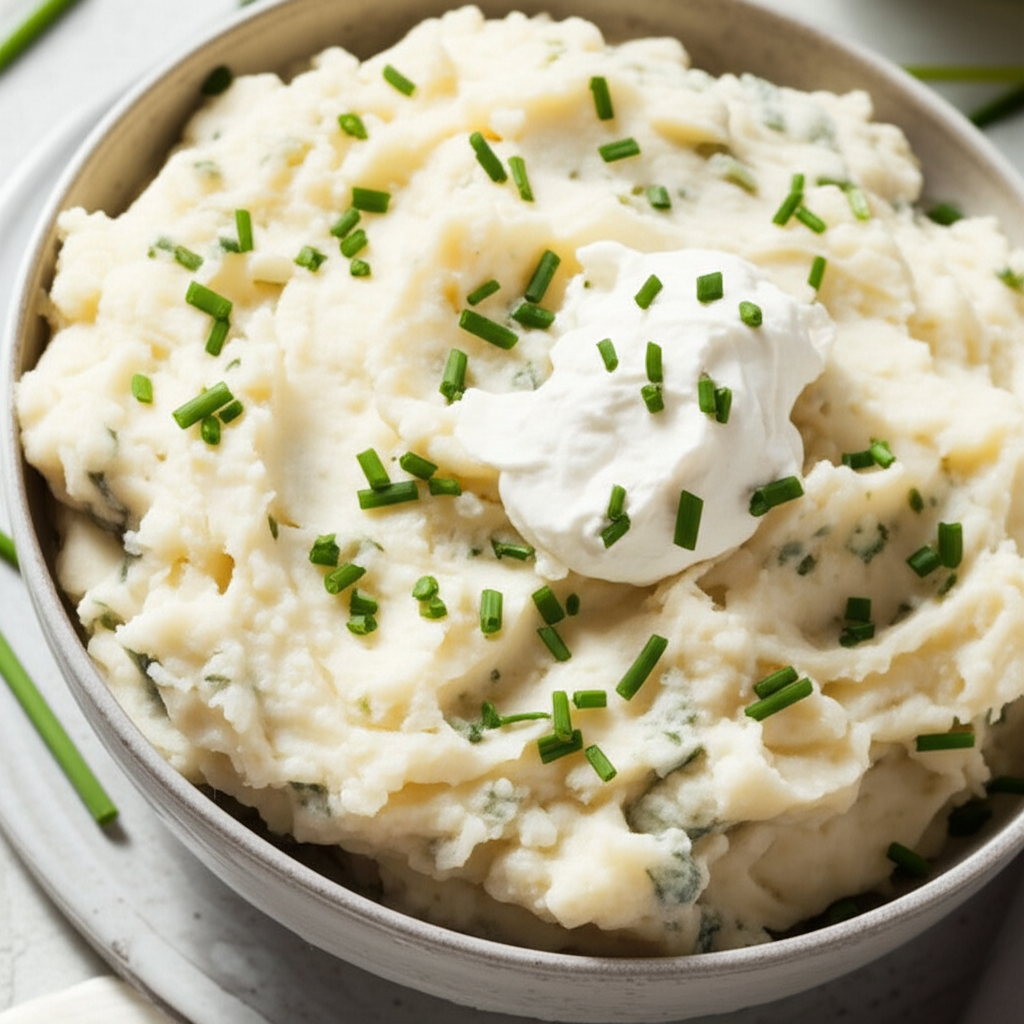 Chive Goat Cheese Mashed Potatoes image