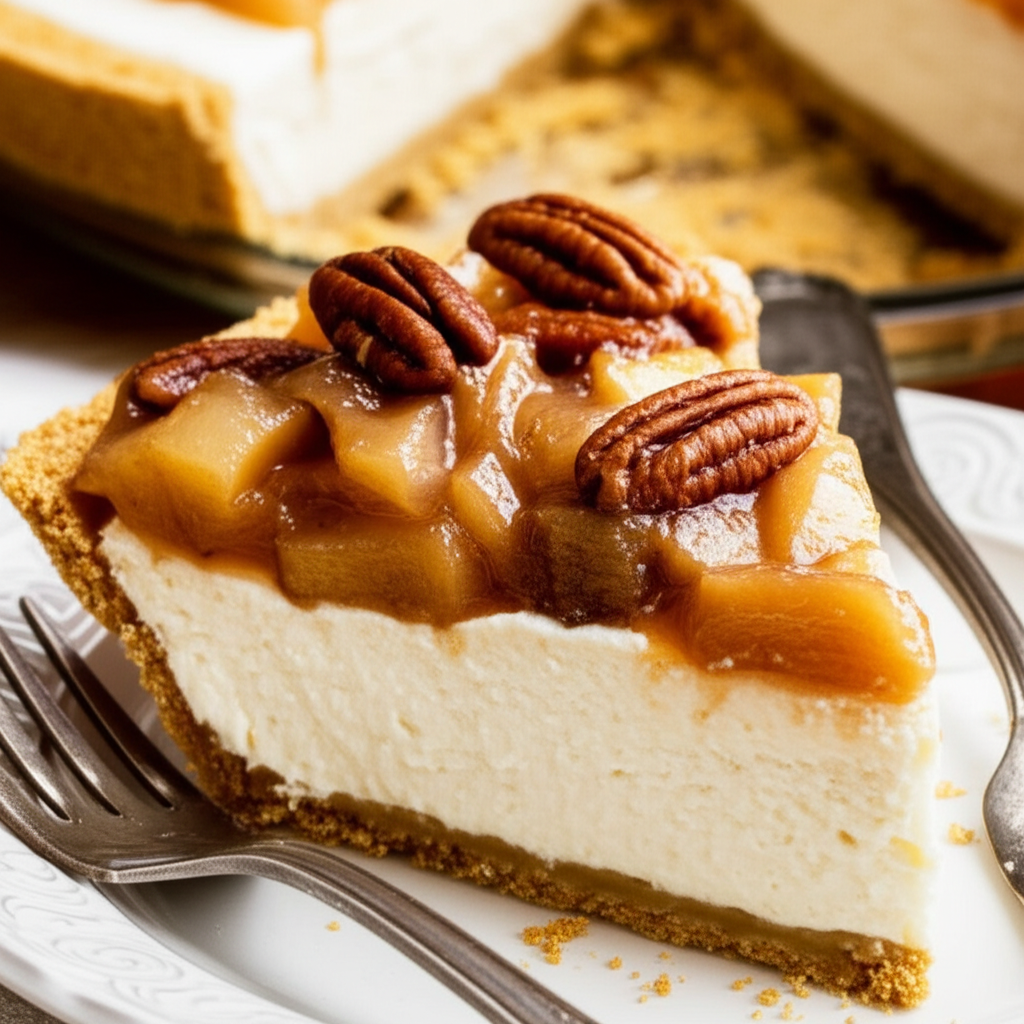 Apple Cheesecake Pie image