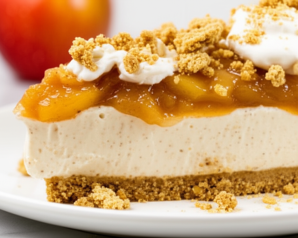 Apple Cider Cheesecake No Cook image
