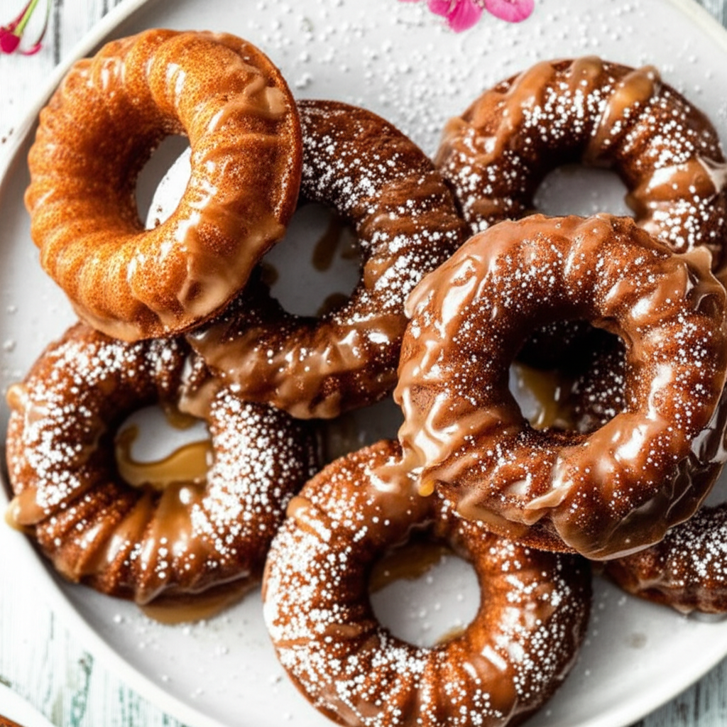 Apple Cider Doughnuts With Maple Glaze image
