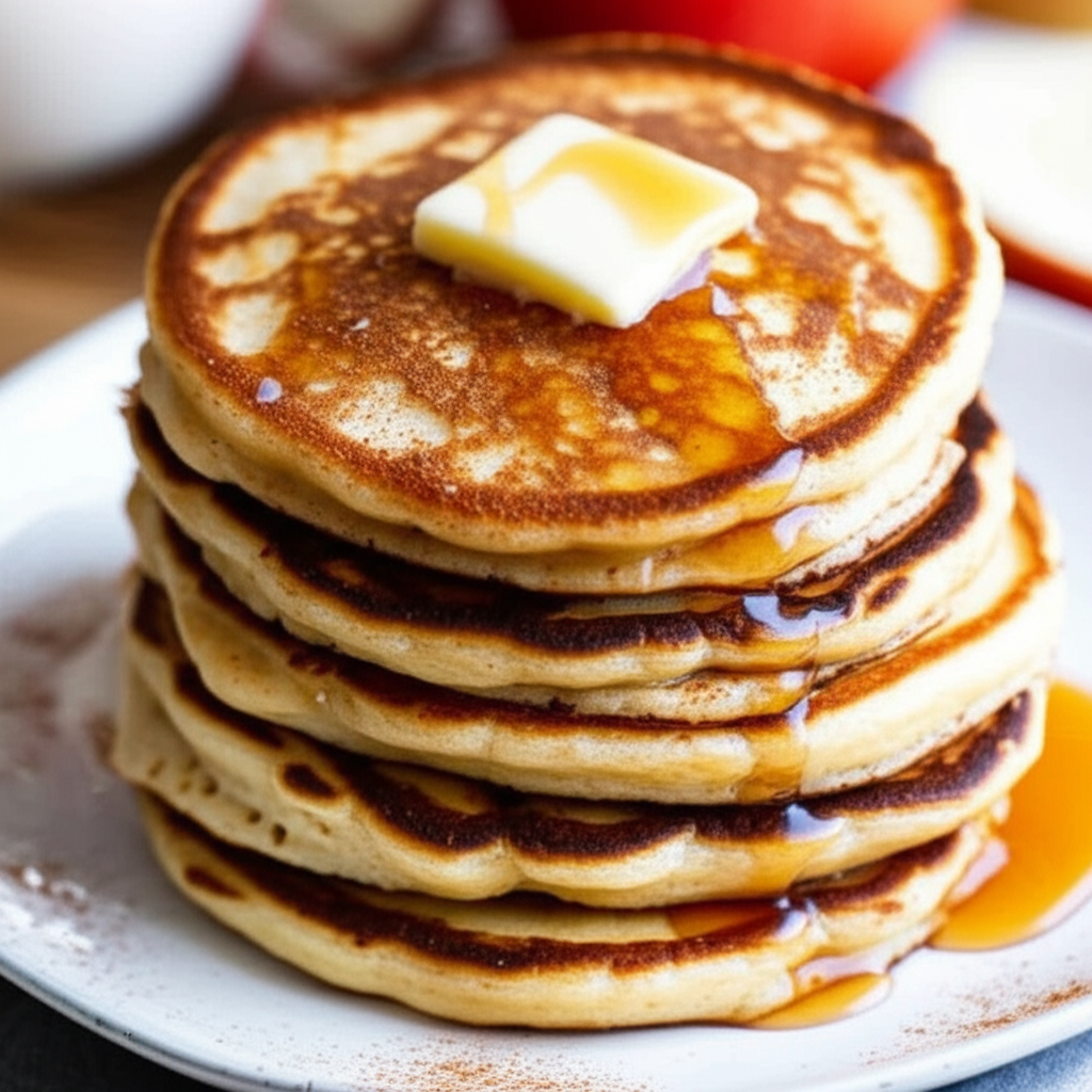 Apple Cinnamon Buttermilk Pancakes image