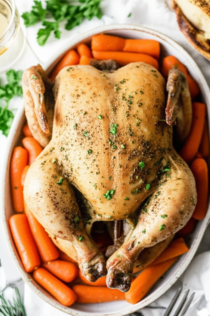 Frozen Chicken In The Crock Pot image