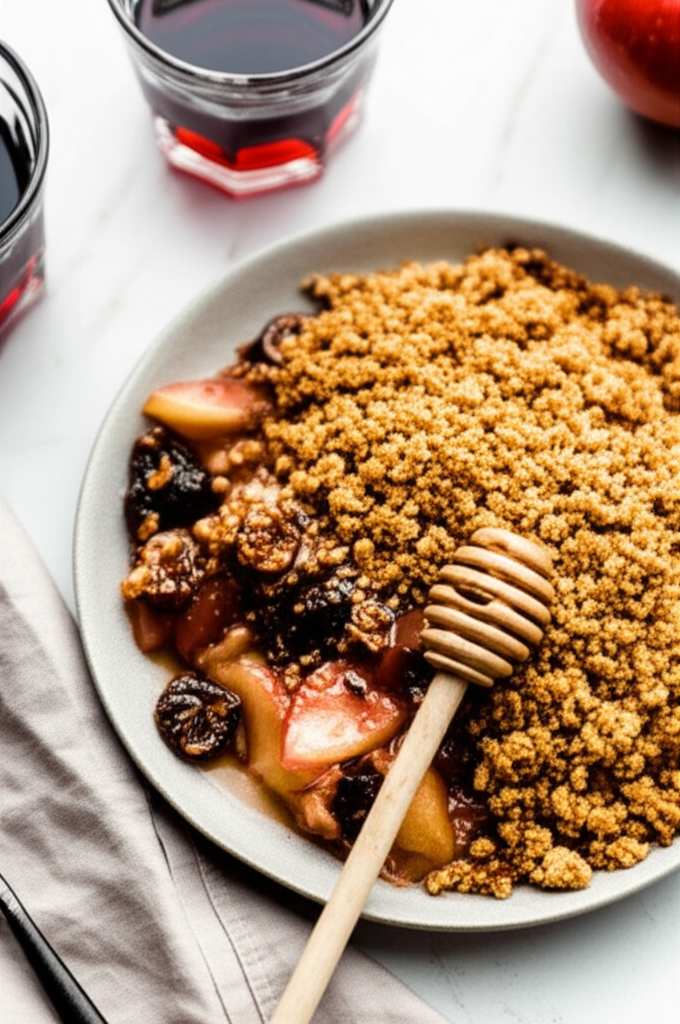Apple Cobbler With Poached Dried Figs image