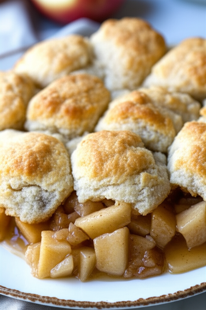 Apple Cobbler With Sweet Biscuit Crust image