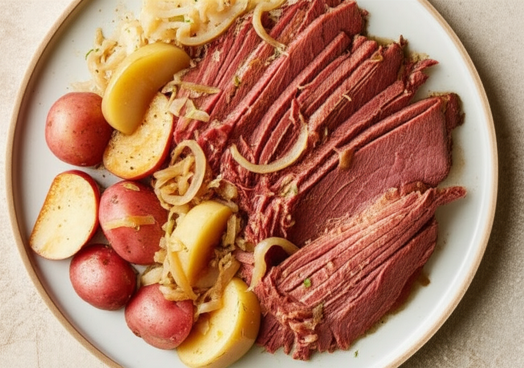 Apple Corned Beef Brisket For The Slow Cooker image