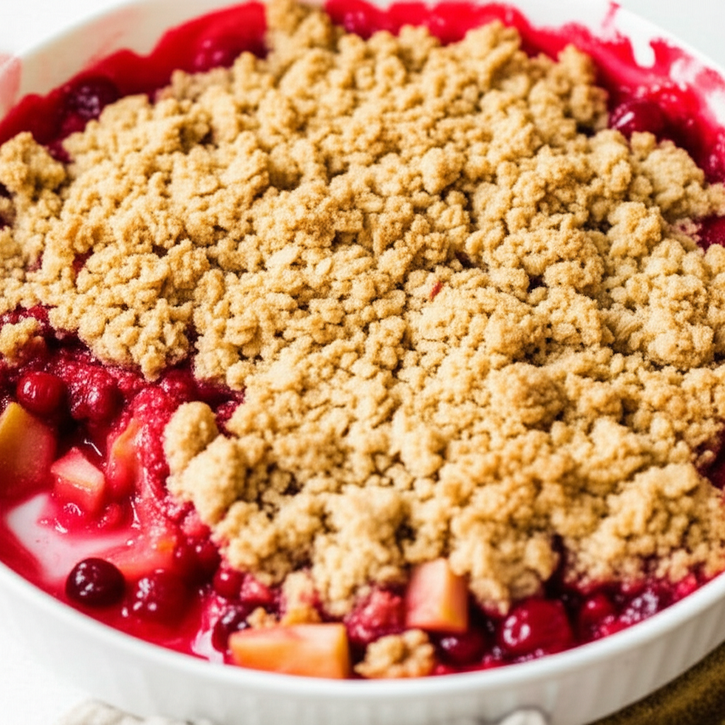 Apple Cranberry Crisp image