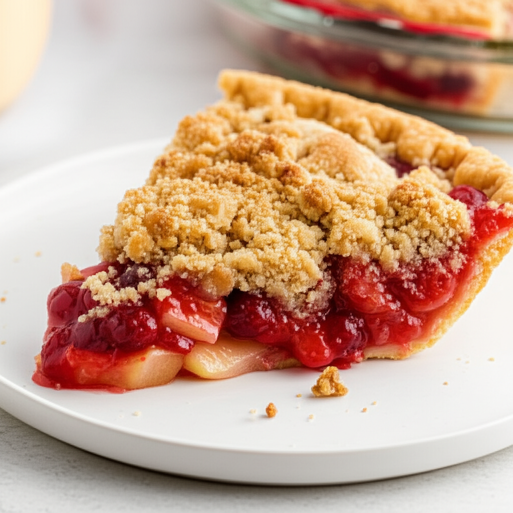 Apple Cranberry Crumb Pie image