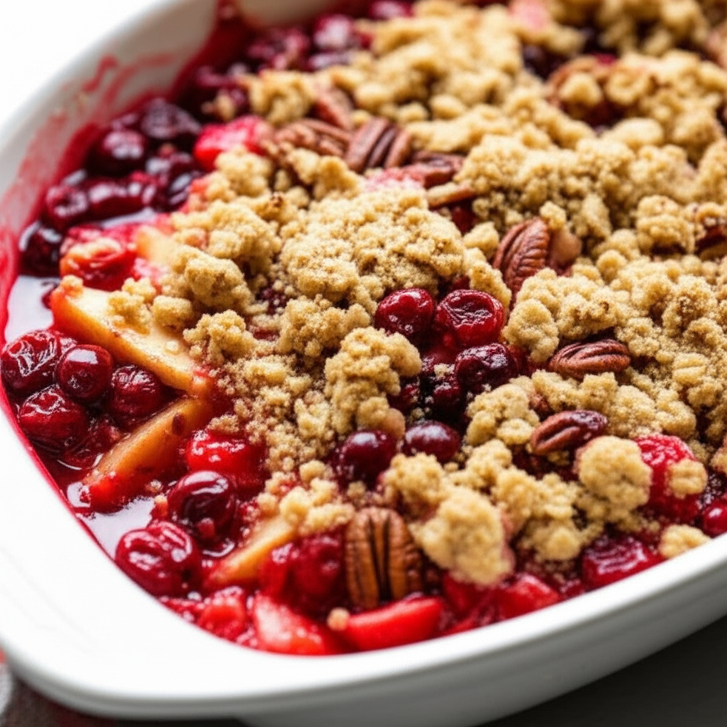 Apple Cranberry Crumble image