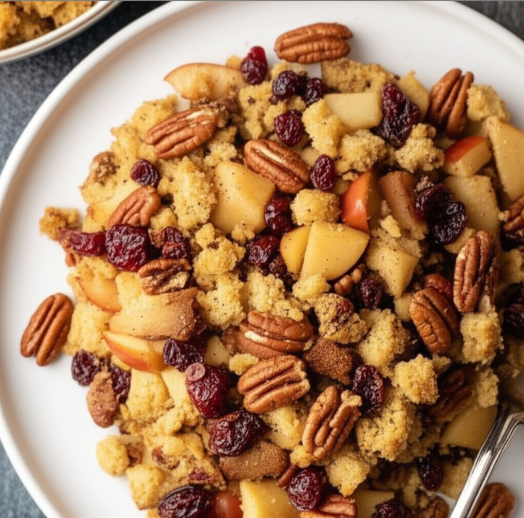 Apple Cranberry Pecan Stuffing image