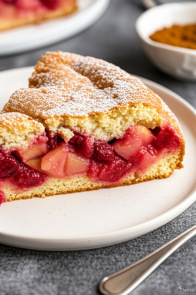 Apple Cranberry Pudding image