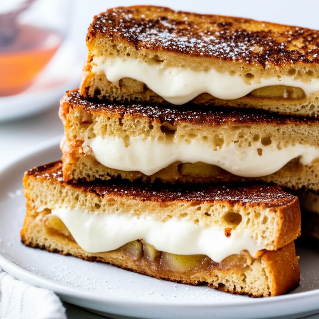 Apple Cream Cheese Stuffed French Toast image
