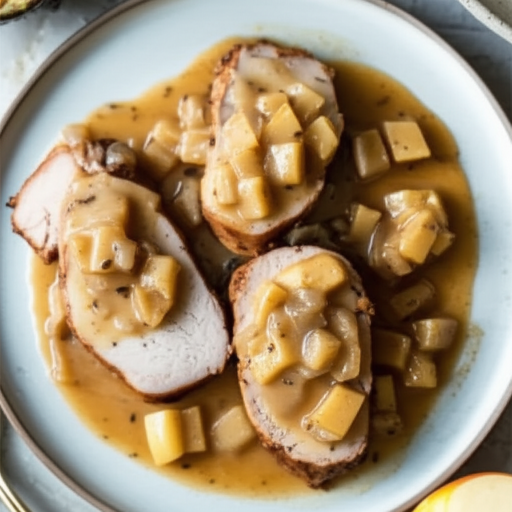 Apple Cream Pork Tenderloin image